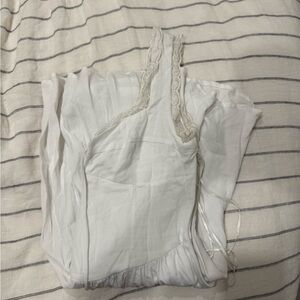 Cotton Candy White One Shoulder Sheath Mini Dress